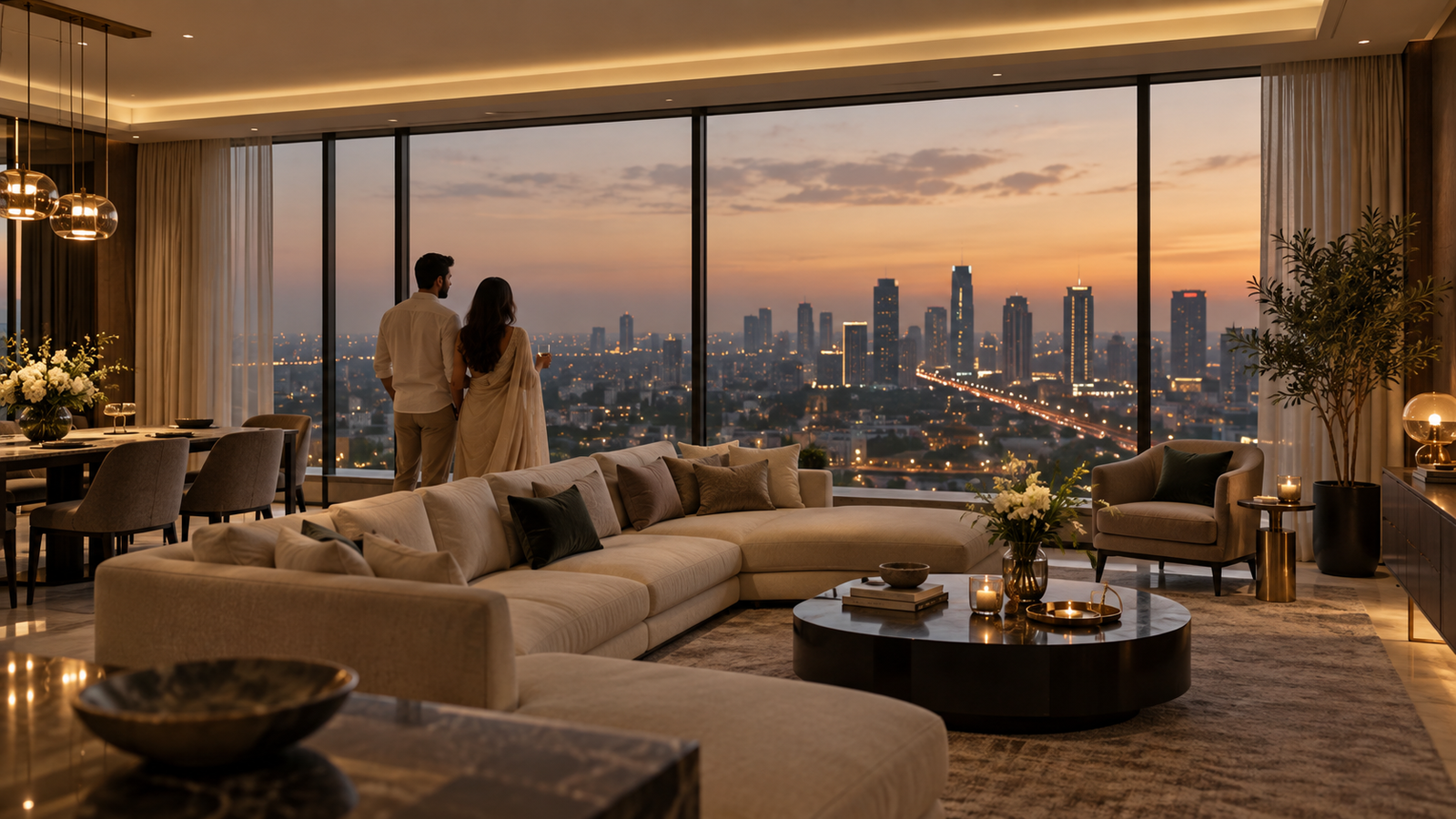 Luxury residence overlooking the Gurugram skyline